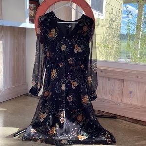 Topshop women’s Dandelion Print Midi Dress